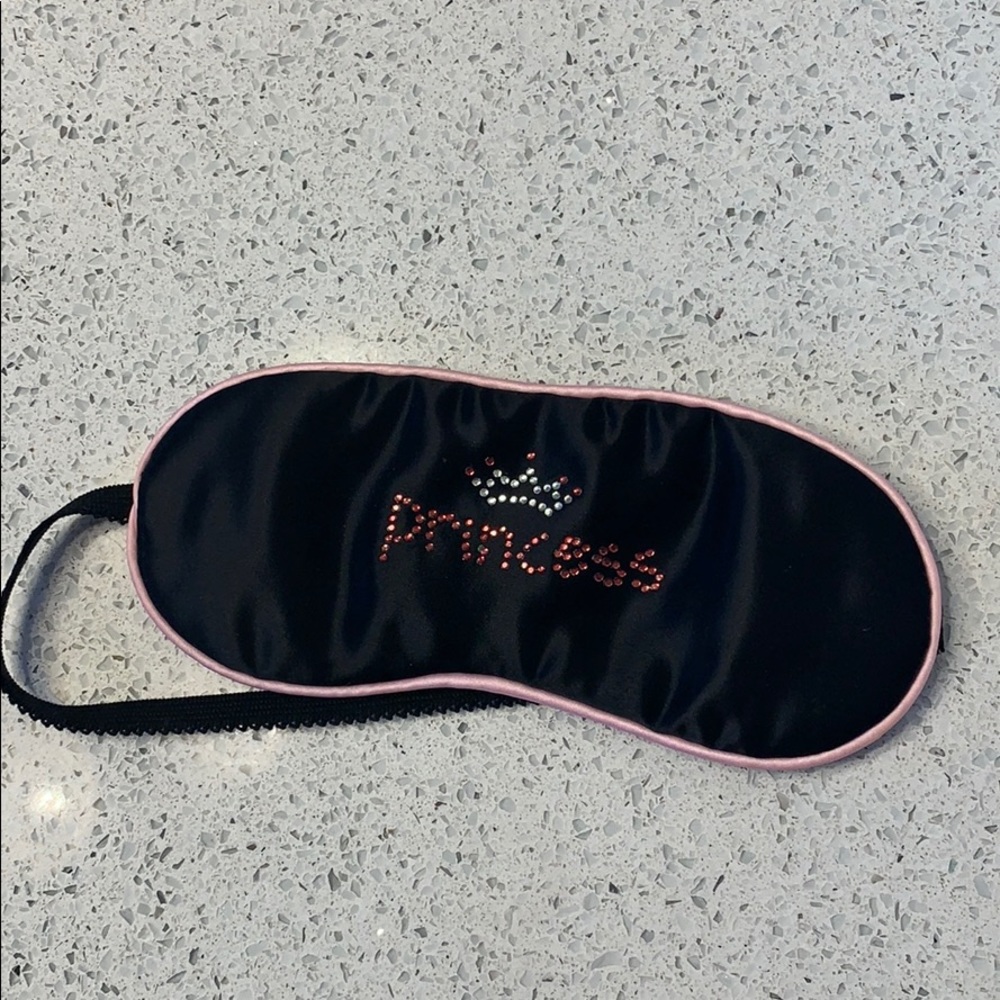Crystal encrusted satin sleep mask, NWOT